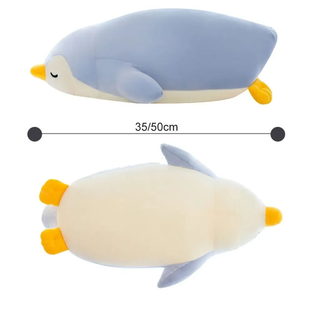 Urocza pluszowa maskotka zwierzę morskie 35/50 cm, poduszka w kształcie pingwina, pluszowa poduszka zwierzę morskie.