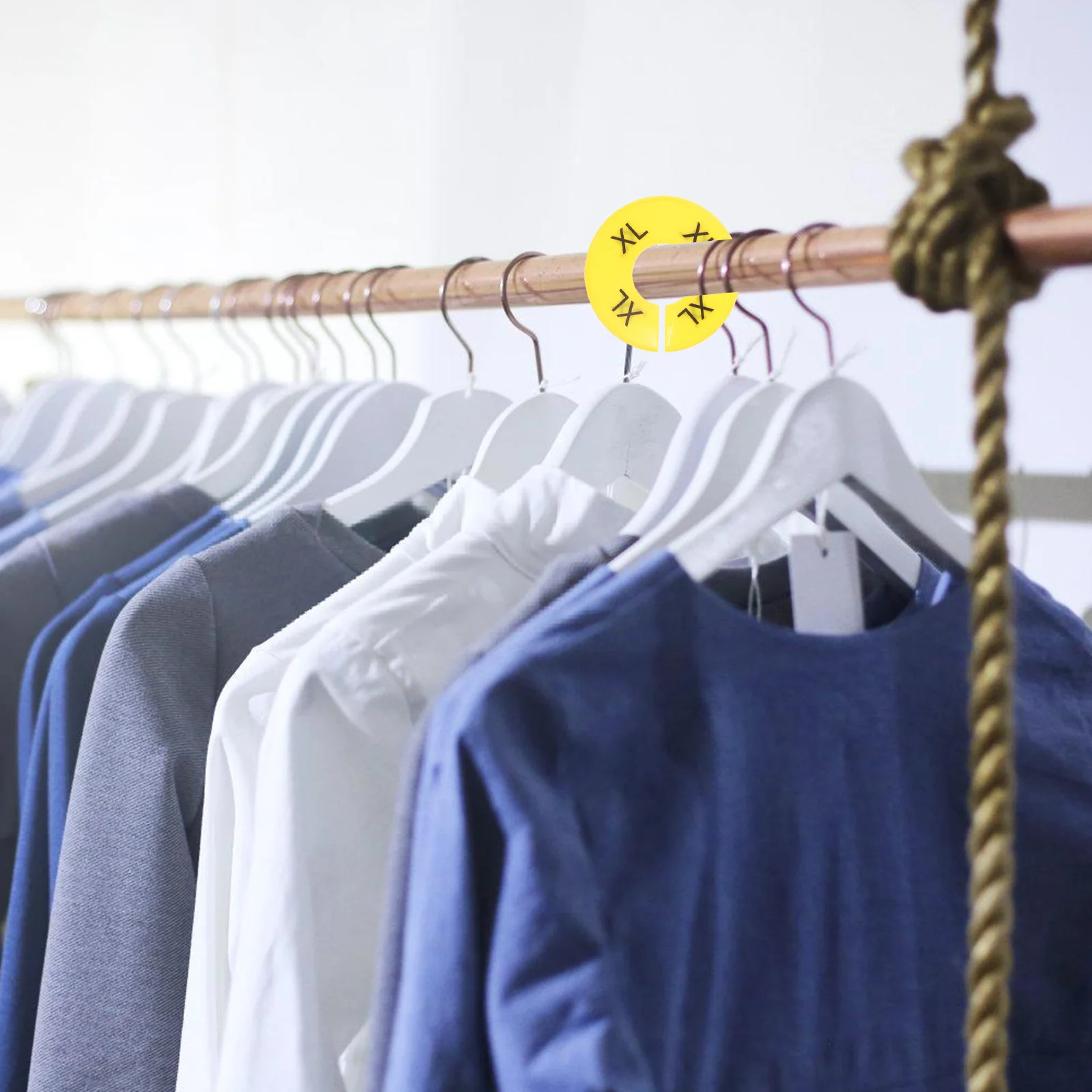 20 قطعة فواصل حجم الملابس فواصل خزانة بلاستيكية S M L Xl لتعليق الملابس منظمة المنزل متجر بيع بالتجزئة استخدام