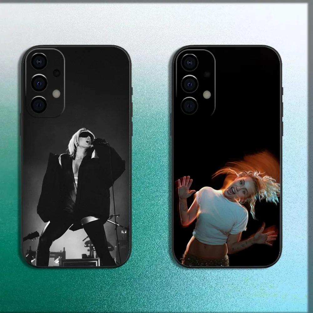 

Singer M-Miley Cyrus Phone Case For Samsung Galaxy A13,A21s,A22,A31,A32,A52,A53,A71,A80,A91 Soft Black Cover