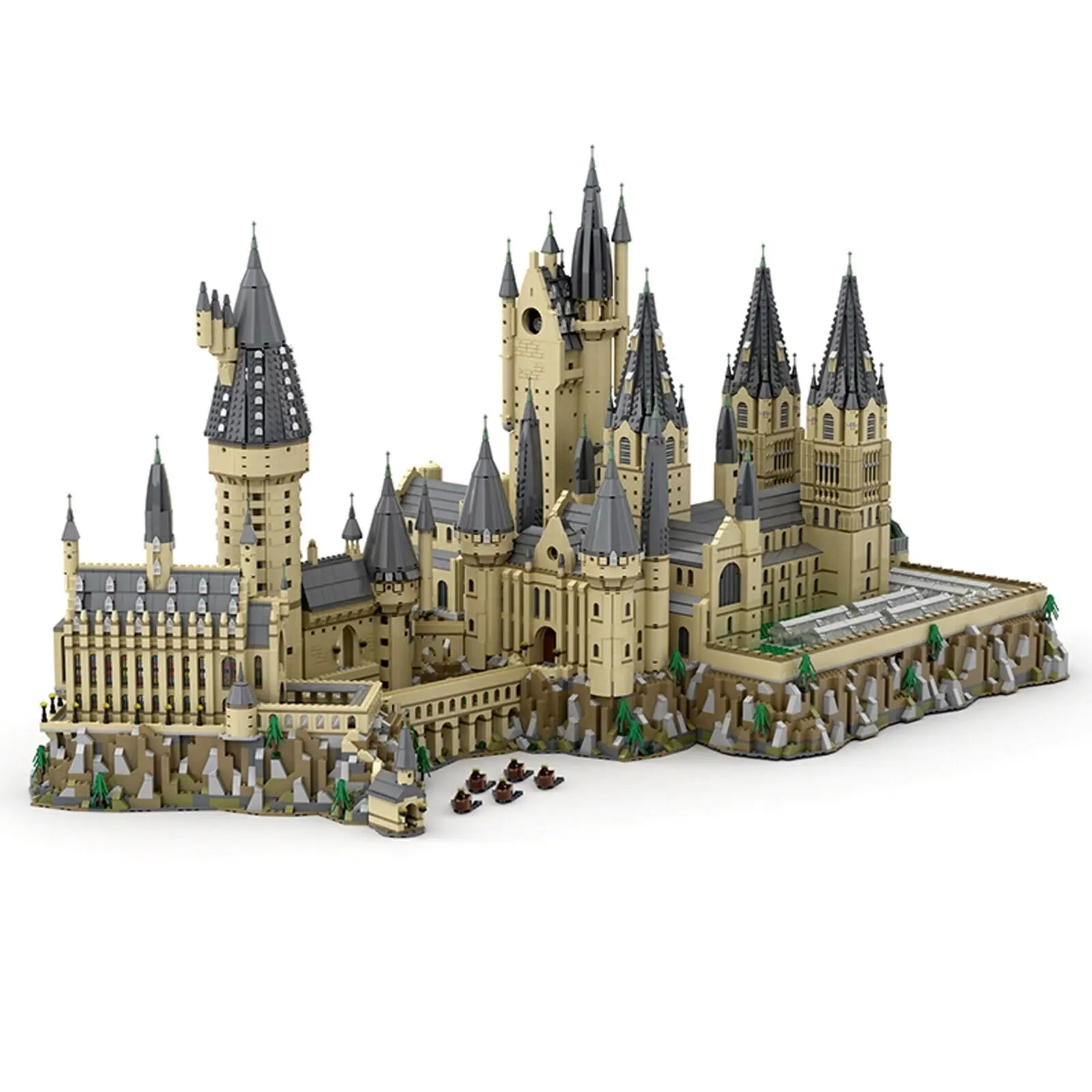 Castle Epic Extension with Castle A and Castle B Modular Building MOC Build