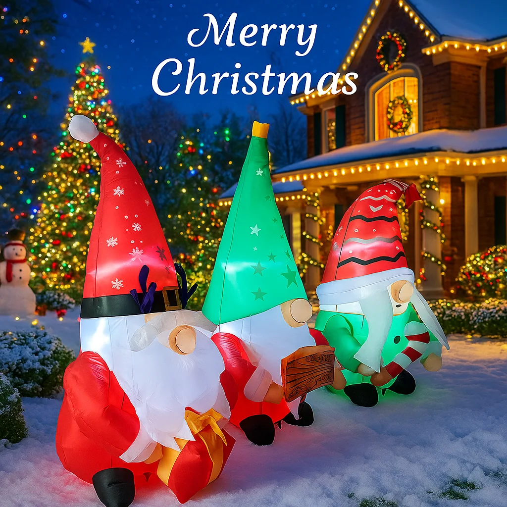2.1M/6.8FT Gnome Trio Modello - Christmas Lights Outdoor recensione e prezzo