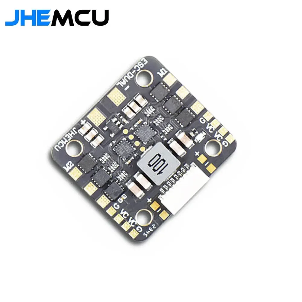 JHEMCU WING ESC-DUAL 40A BLHELI_S 2in1 40A ESC Built-in 5V BEC Current Meter 20X20mm 2-6S LiPo for RC Twin Engine Airplane