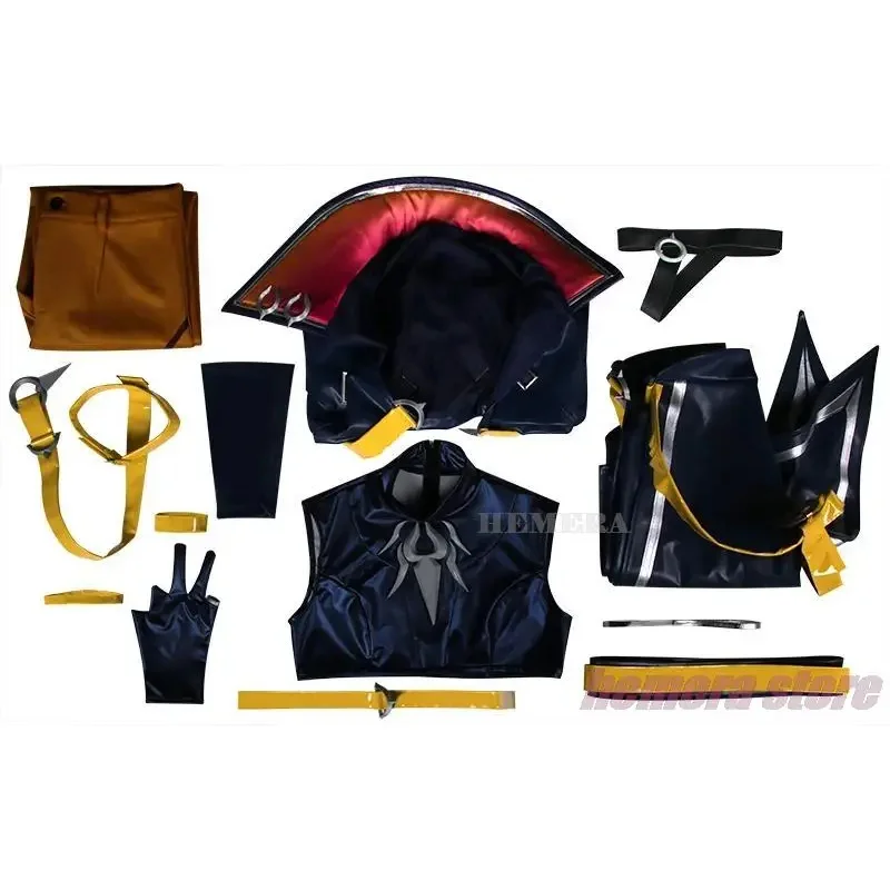 Shieda Kayn Costume Gioco LOL Heartsteel Cosplay Top Giacca da uomo Pantaloni con accessori Abito di carnevale di Halloween
