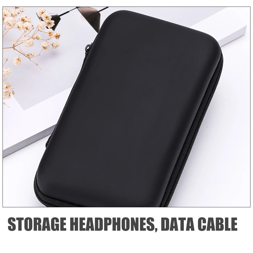 

Multifunctional EVA Hard Disk Storage Bag Shockproof Waterproof ganizer for Earphones Charging Bank Data Cable Travel Mesh