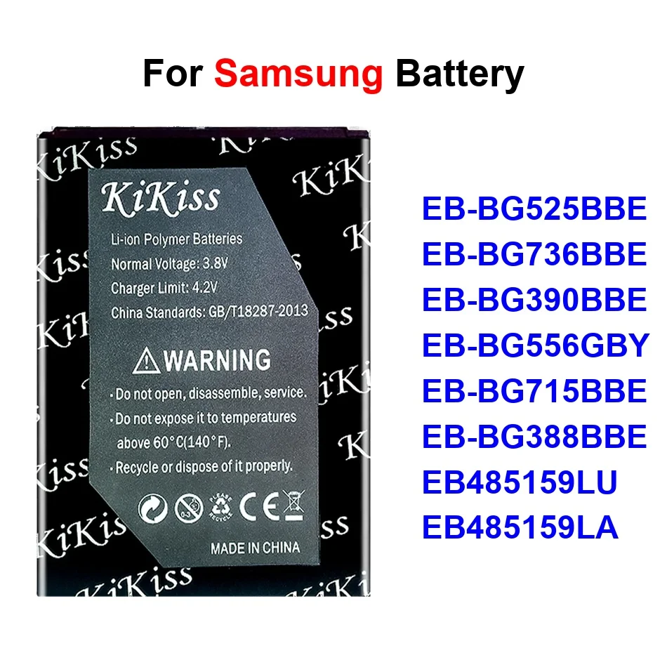 

Аккумулятор для мобильного телефона Samsung Galaxy Xcover 1 3 4 5 6 7 Pro LTE 2017, модели EB-BG715BBE, EB-BG736BBE, EB-BG390BBE, ёмкость 2300-5000 мАч