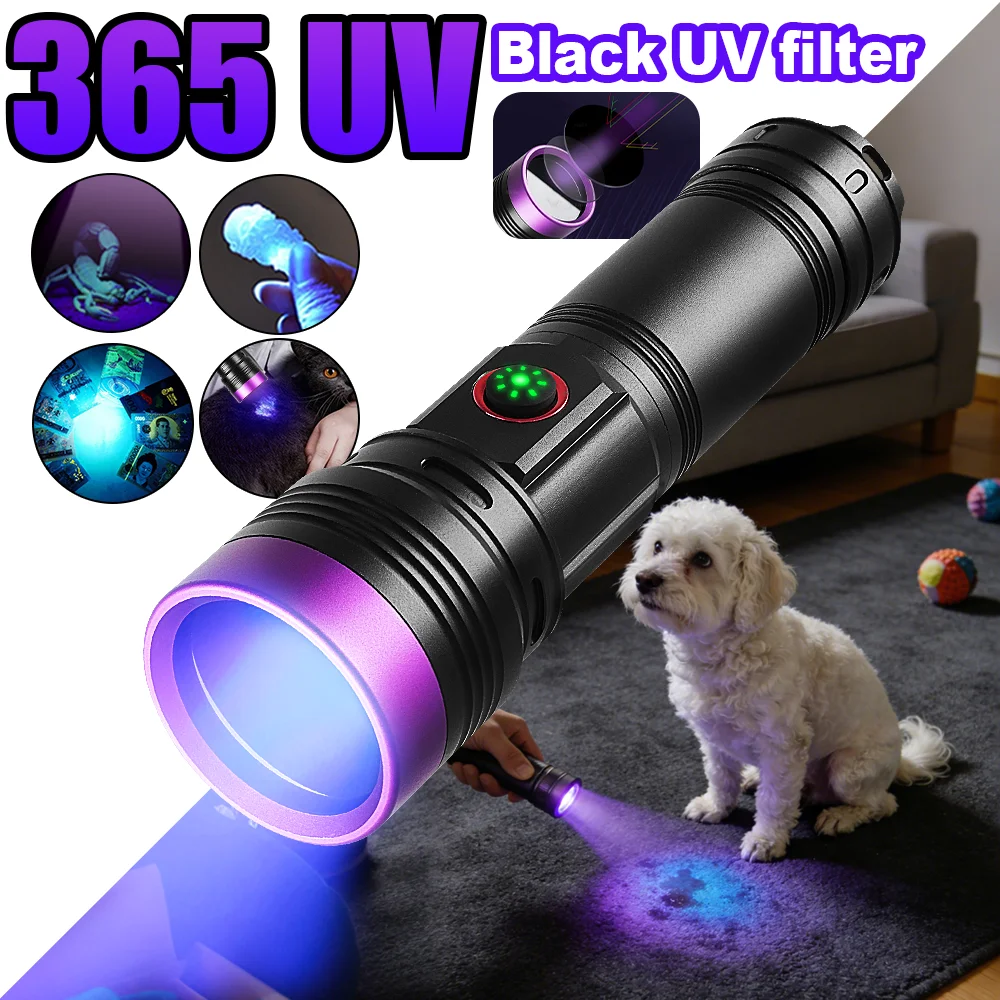 

88 Вт 365 нм УФ-фонарик USB перезаряжаемый фонарик невидимые чернила пятна для домашних животных кошка ловушка для домашних животных лампа для обнаружения отверждения смолы