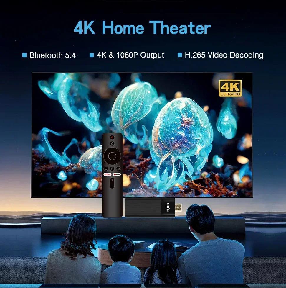 MX10-F3 عصا جديدة Android13.0 2GB 16GB Allwinner H313 سعر جيد Mini Wifi BT 1080P 4K TV 2G + 16G صندوق عصا التلفاز