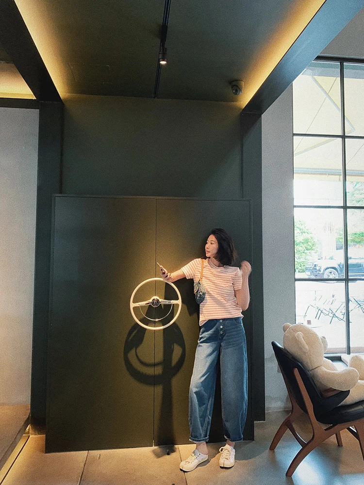 

Джинсы HANSCO Casual Slimming Denim: корейские свободные брюки-кюлоты из смесового полиэстера и хлопка для лета