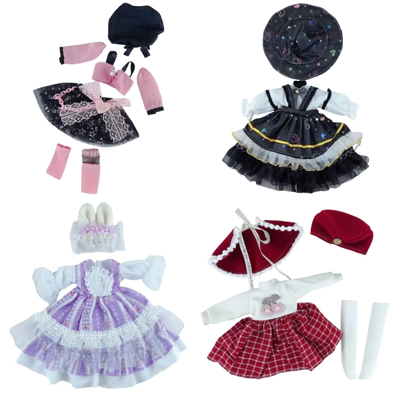 

Одежда для куклы 1/6 BJD, модные аксессуары для кукол, костюм 30 см, красивое платье, юбка, головной убор, повседневная одежда, наряд для девочек, игрушка в подарок