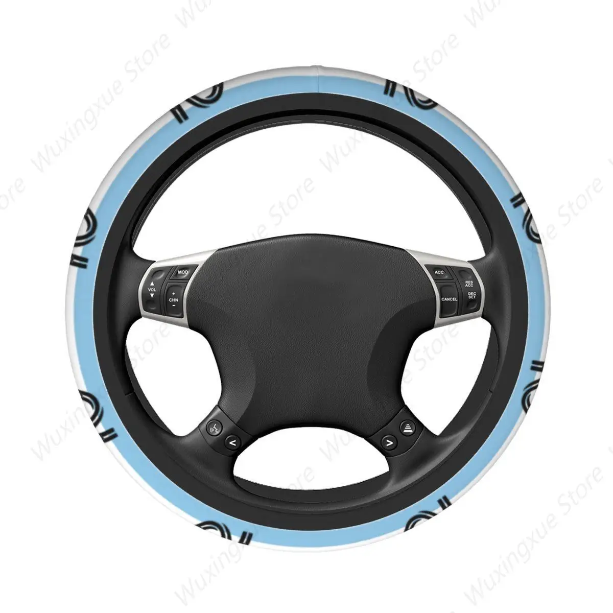 38cm Car Steering Wheel Covers Messi Number 10 Anti-slip Football Car-styling Fashion Steering-Wheel Accessories