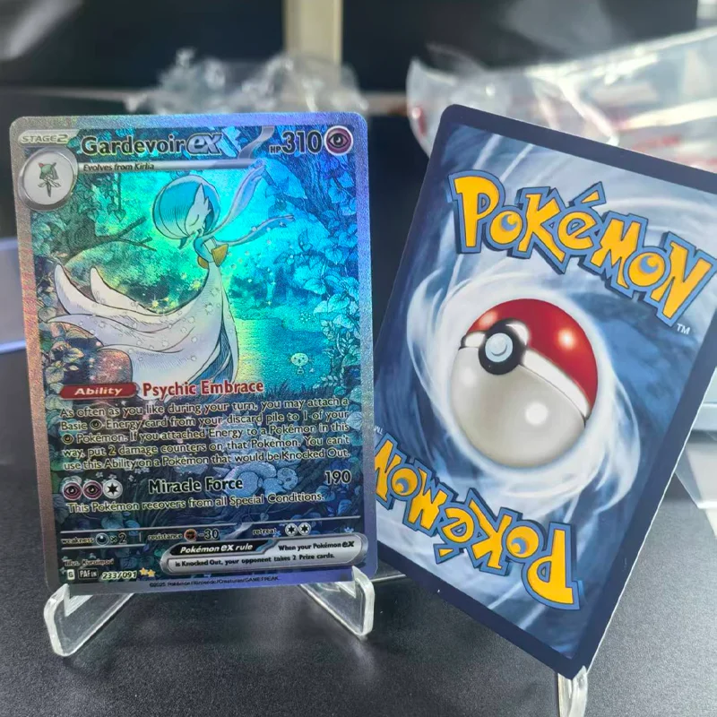 Kartu Diy Pkm Ptcg Kartu Ptcg Bahasa Inggris Kartu Rating Scarlet Violet Paldean Fates Gardevoir Ex 233 Mew Ex 053 Roaring Moon 162 Kartu Anime