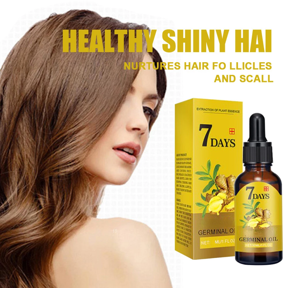 Fast Hair Growth Men Women Ginger Growth Hair Oil Treatment Anti Hair Loss Scalp Treatment Serum Products Beauty Healthwholesale - view 4