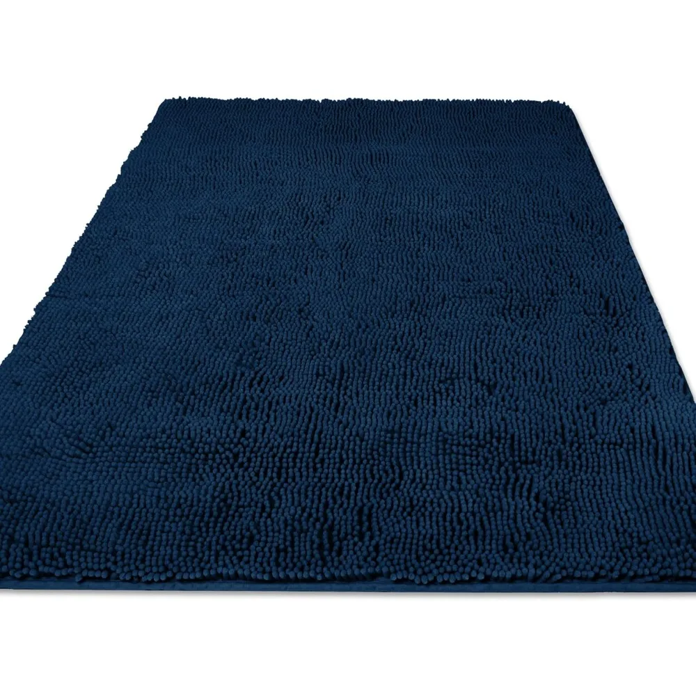 

36 x 60 Inch – Thick Chenille Long Bath Mat | Absorbent and Washable Extra Large Bath Rug, Bath Mats