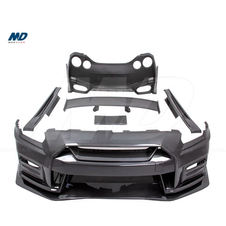 2017 Ver Nismo Style Half Carbon Fiber Body Kits for 2008-2016 Nissan Gtr R35
