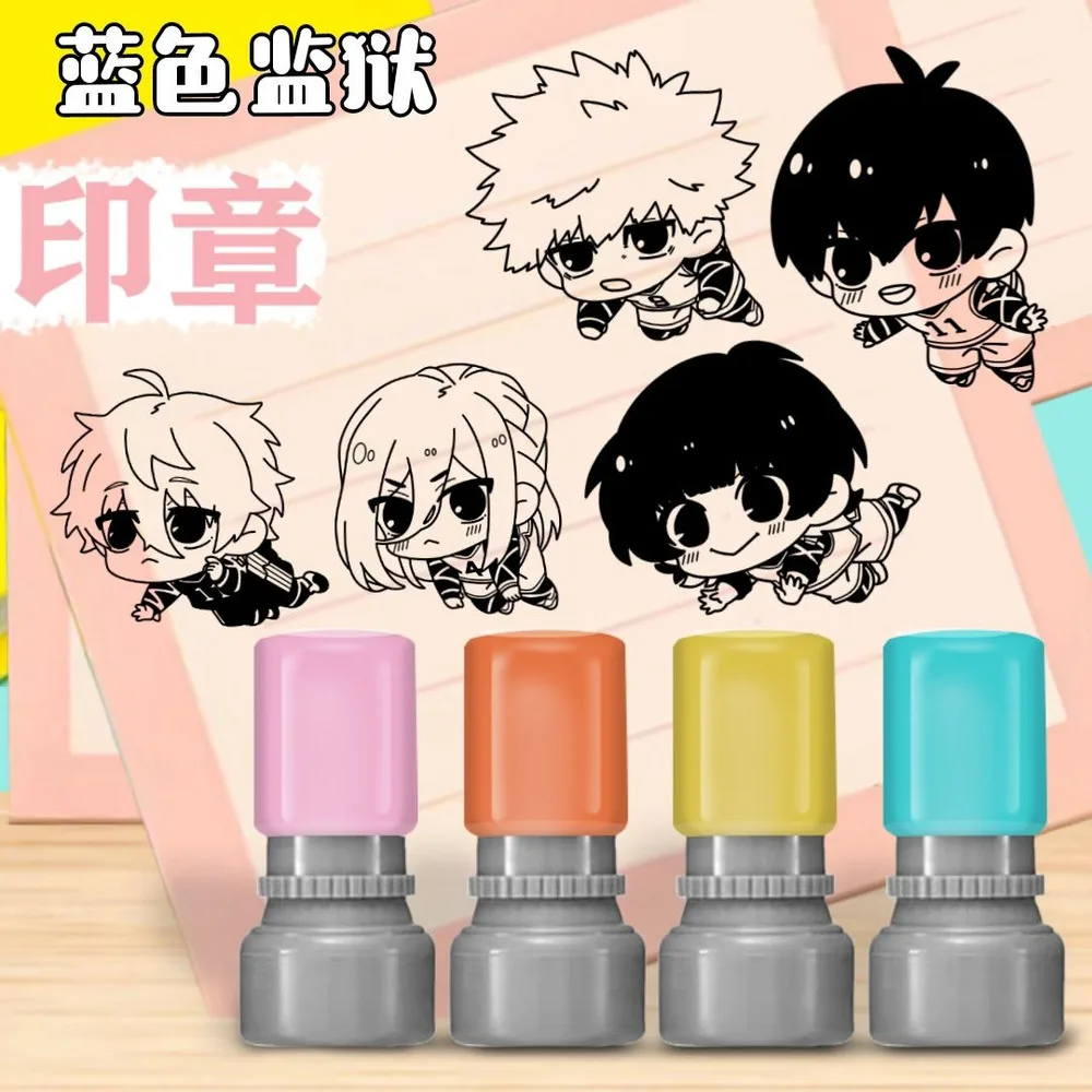 

Anime BLUE LOCK Nagi Seishiro Chigiri Hyoma Cosplay Personalized Self Inking Stamp Boys Girls Christmas Gifts