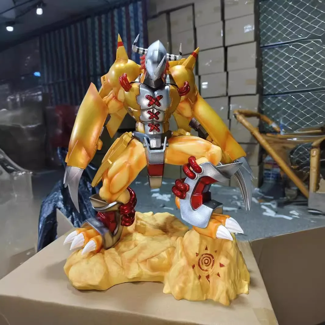 38cm nouvelle Digimon Anime Figure Greymon périmètre PVC modèle scène Statue décoration de bureau ornements enfants cadeaux d'anniversaire jouets
