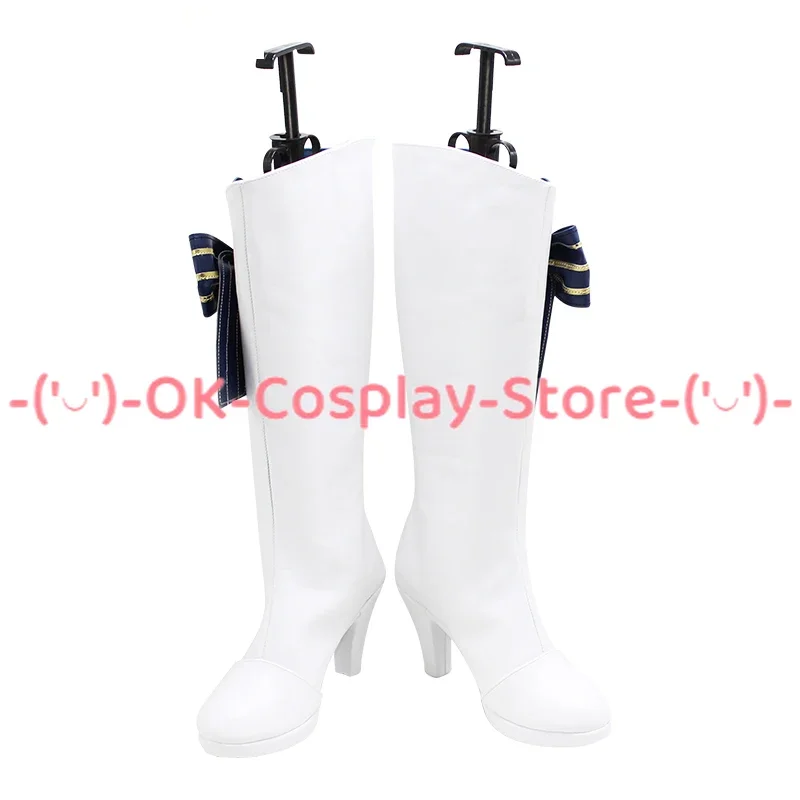 Emiria Cosplay Shoes Anime Re:Life in a different world Cosplay Prop PU Leather Shoes Halloween Party Boots  Custom Made