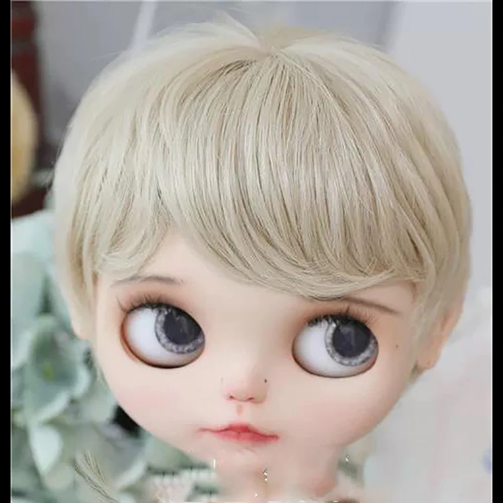 Perücke für Blythe-Puppe, kurze Perücke, DIY-Puppenzubehör, Prinzessinnenhaarperücke – Detail 3