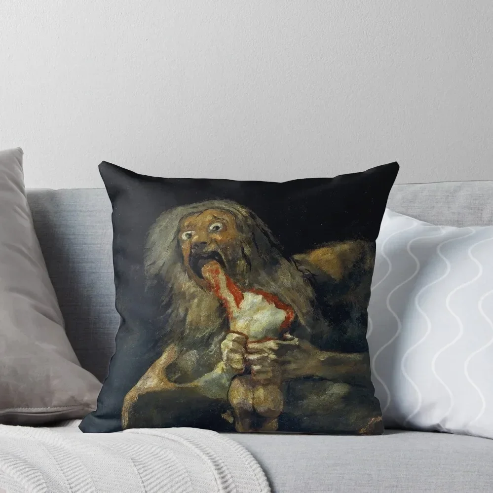 Saturn Devouring His Son Throw Pillow Pillow Case Christmas Pillow Cover Luxury Case