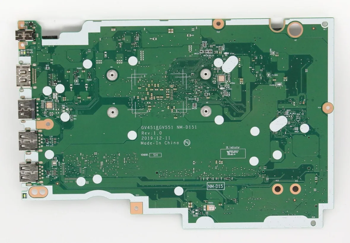 For Lenovo V14-ADA / V15-ADA laptop motherboard GV451 GV551 NM-D151 motherboard FRU:5B20S44481 with CPU 3020E 0G 100% test work