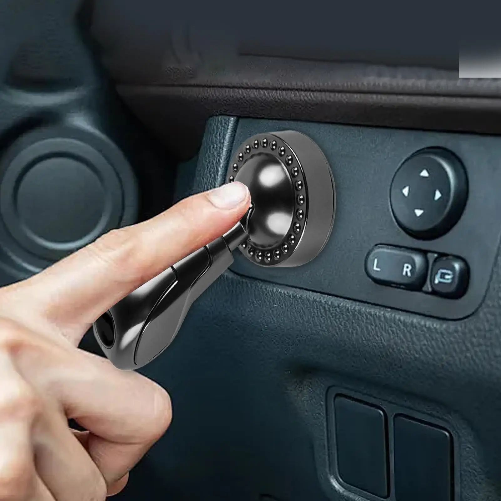 車のワンボタンスタートジョイスティックボール点火スタートストップスイッチプッシュボタン装飾プッシュスタートボタンカバー自動車アクセサリー