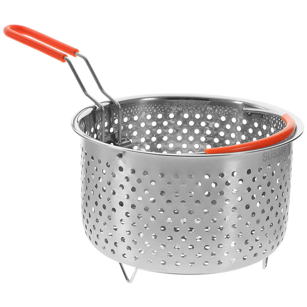 

Stainless Steel Fry Basket Steamer 18cm Deep Fryer Basket Kitchen Mesh Vegetable Washer Food Cooking Helper Drain Grease