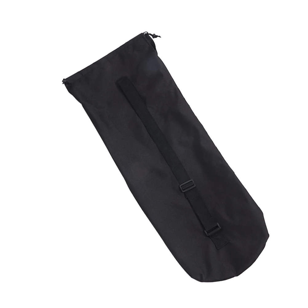 حقيبة ظهر مقاومة للماء للتزلج شديدة التحمل برباط للإغلاق للرجال والنساء والسفر في الهواء الطلق وتخزين السكوتر باللون الأسود