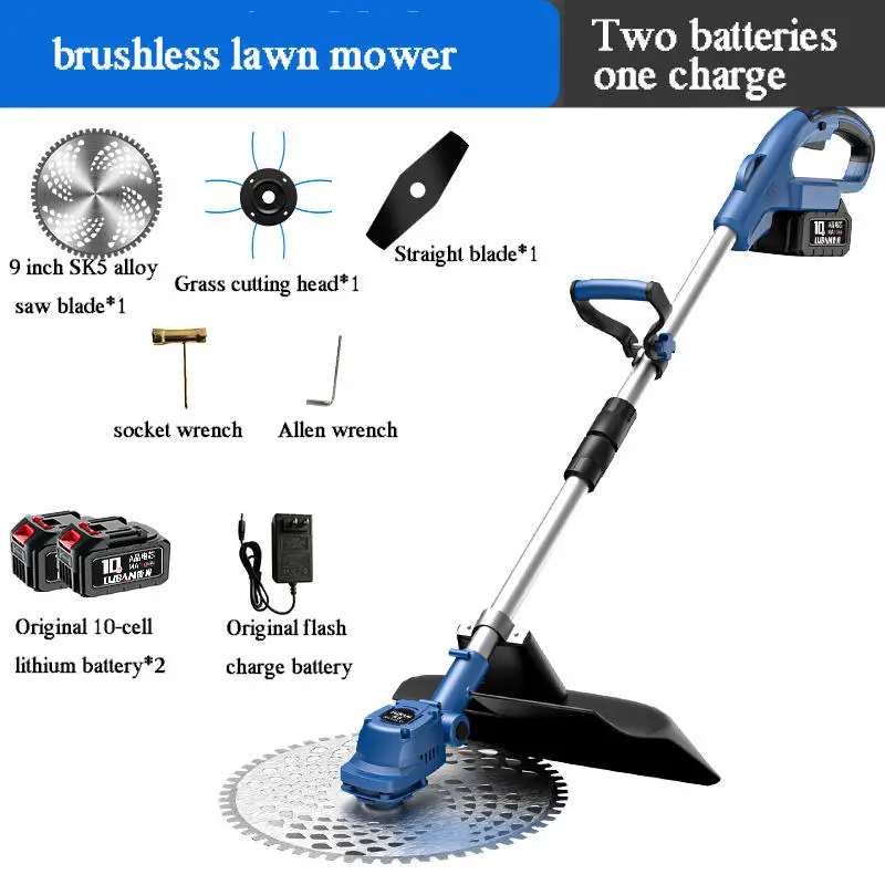 Electric Power Tool Brushcutter Lawn Mower with Cord Electric String Trimmer for Gardening