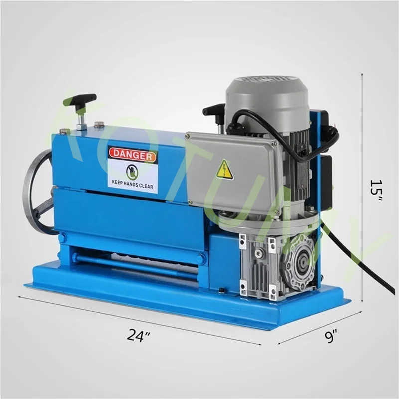 

370W 1.5-38mm 11 Channels Electric Wire Stripping Machine Aluminum Scrap Copper Recycling Cable Stripper Peeler