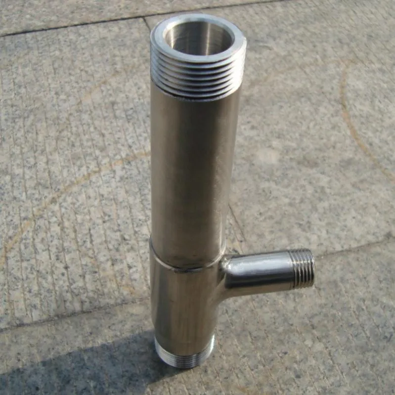 High Quality DN20 / 25 Stainless Steel Jet Device Small Water Jet Device Air Water Mixing Venturi Liquid Extraction Pipe