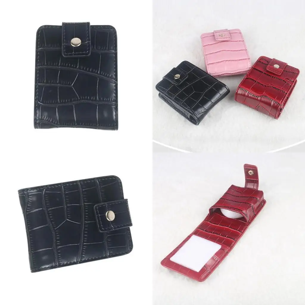 

652F Waterproof PU Leather Cosmetic Bag Lightweight Lipstick Storage Headphones Holder for Travel and Daily Use