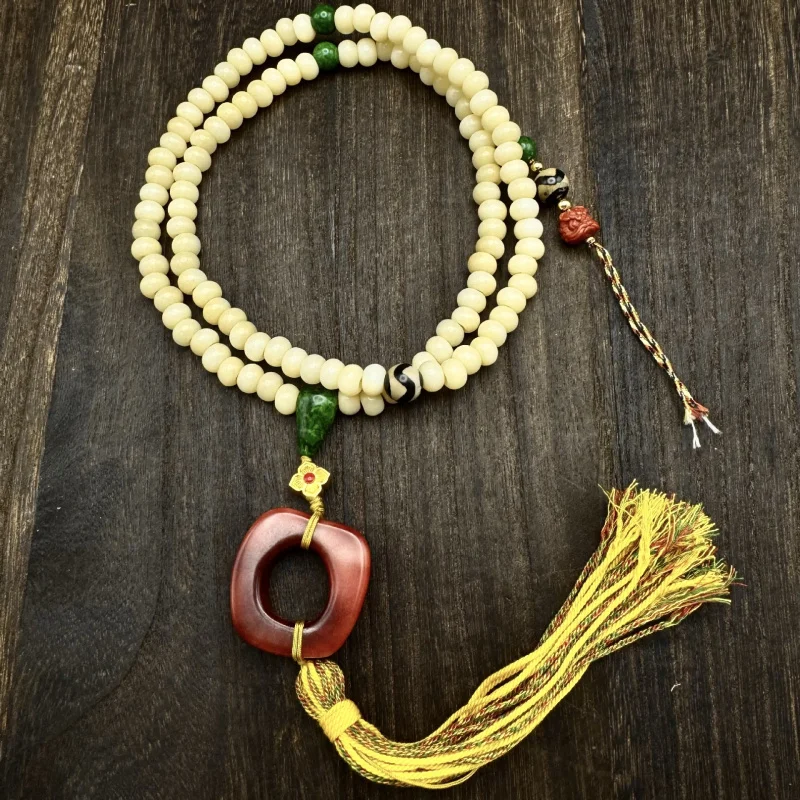 

Ожерелье из натуральной кости, имитация оленьих рогов, свитер, цепочка, бусина Дзи, копыта осла, коробка Gawu, бирюзовые аксессуары