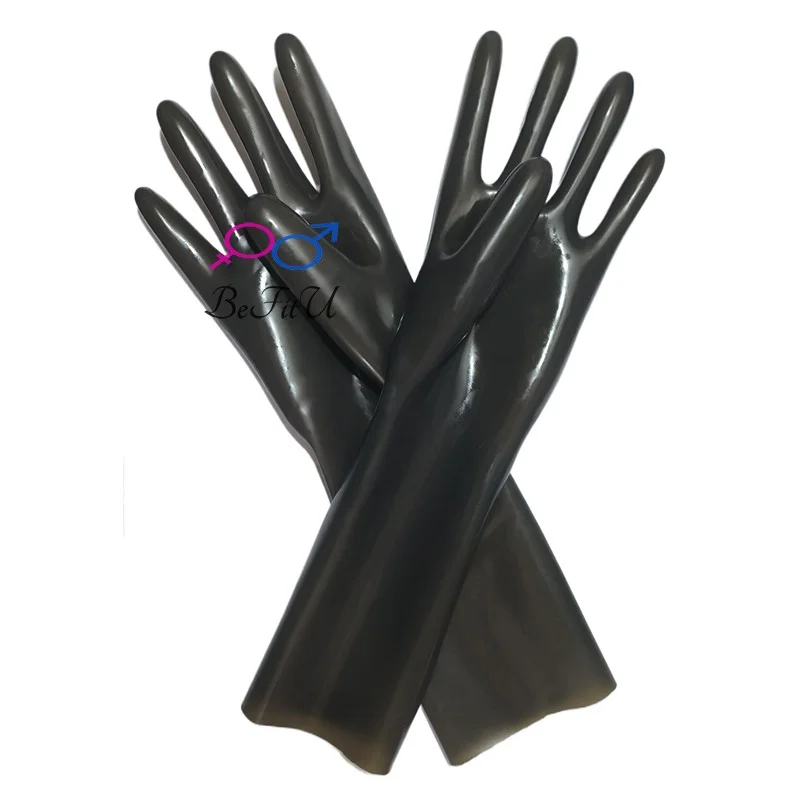 Chlorinate Latex Gloves short Mittens Seamless five fingers New Chlorination 3D version