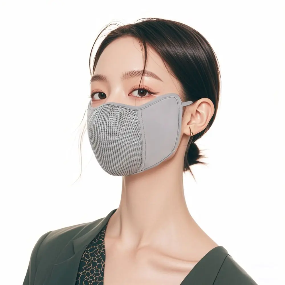 قناع الوجه UPF200+ قناع الحرير الجليدي للحماية من الأشعة فوق البنفسجية وغطاء الوجه الواقي من الشمس بلون سادة قناع جيني للوجه الصيفي الرياضي