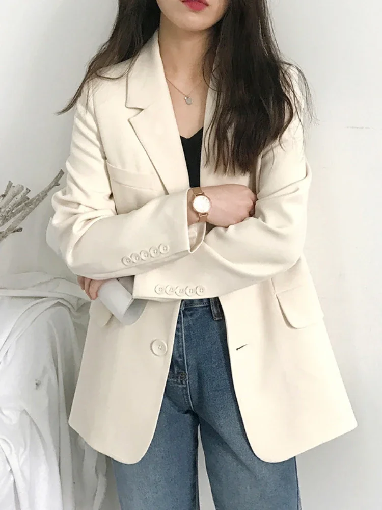 Office Lady Blazer for Women Elegant Stylish Classy Korean Style Women\'s Blazers Coats Spring Casual Top Women Jacket Clothing