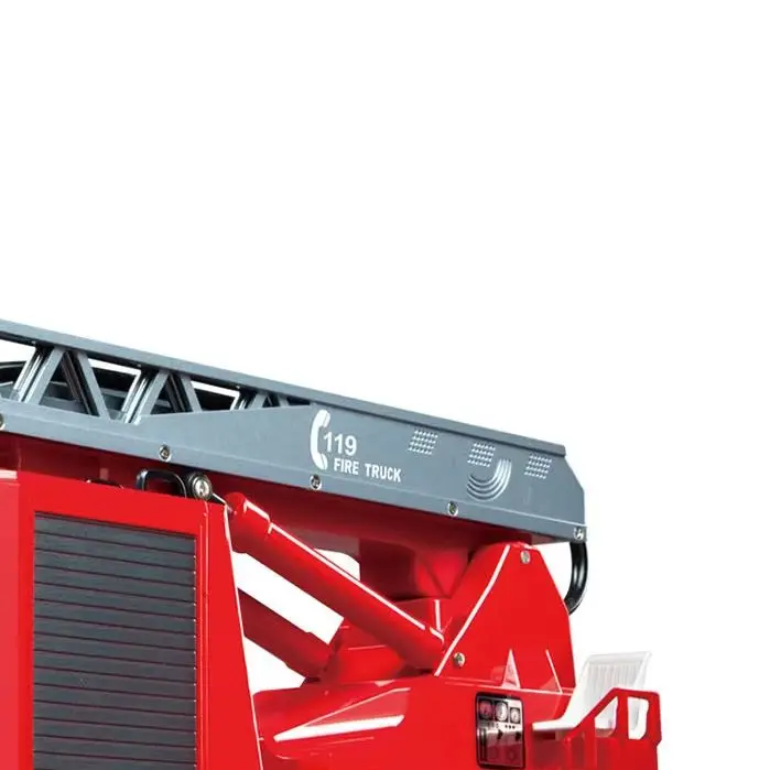 DoubleE E667 003 1/20 Electric Remote Control Snozzle Ladder Fire Truck BZ Plastic RC Model Vehicle Metal Ladder 6 Motors