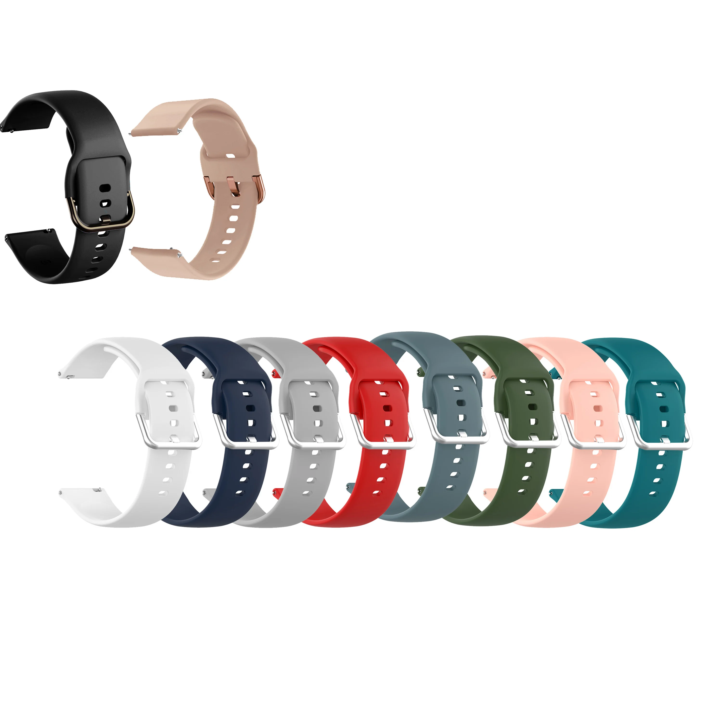 Cinturino universale in morbido silicone da 22 mm per Huami Amazfit Bip 5 / Bip5 Unity per Xiaomi Redmi Watch 5 Active 5 Lite