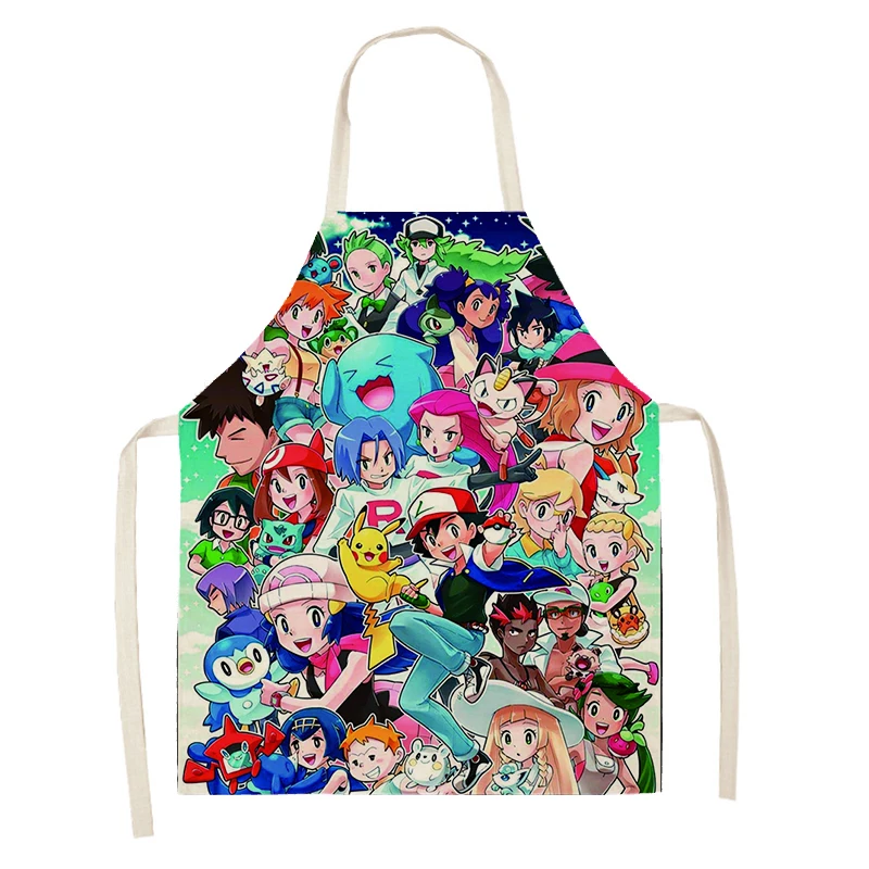 Women\'s kitchen apron Natural and Animal Styles Restaurant chef barber barman waterproof apron for menand child painting apron