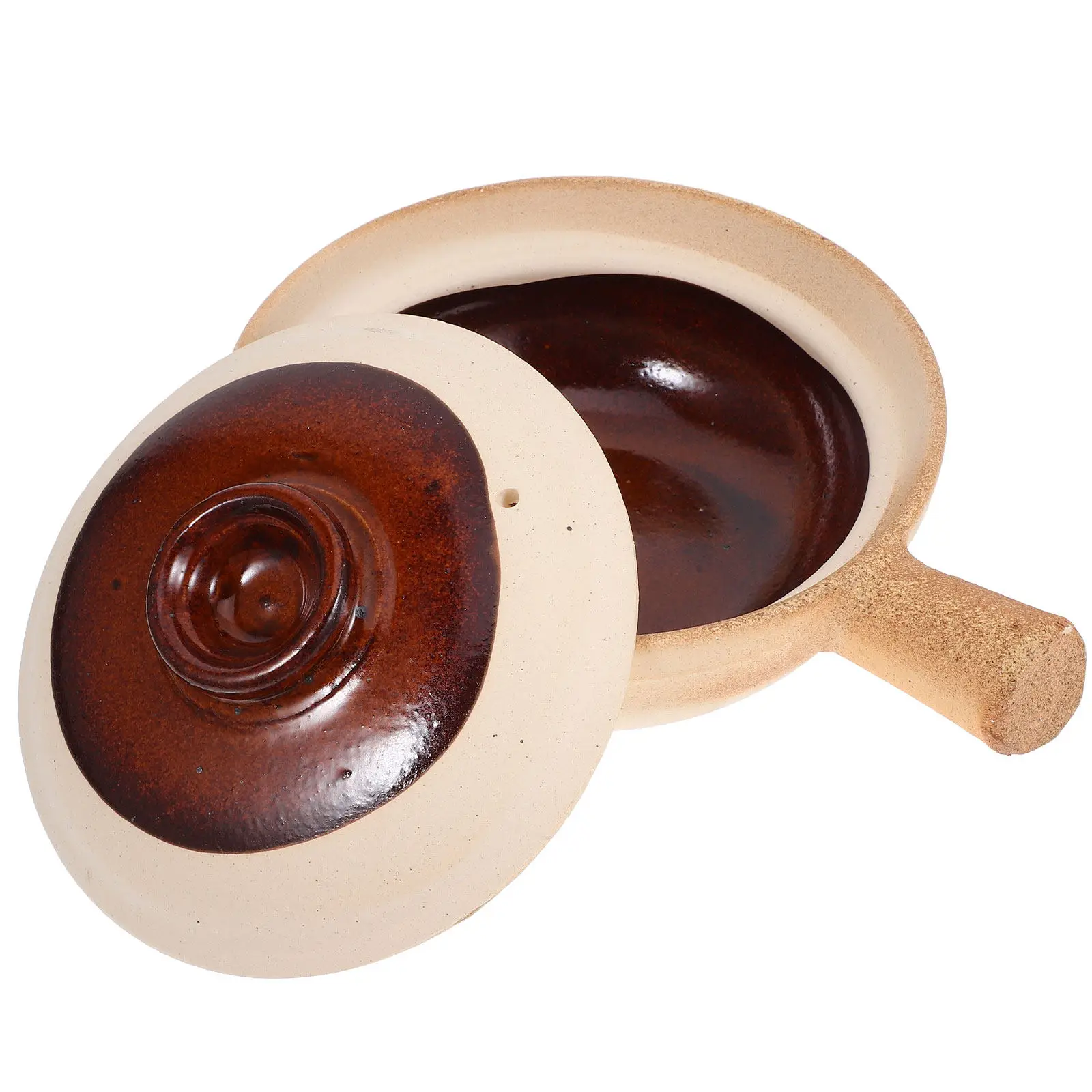 

Rice Cooker Ceramic Casserole Dish High Temperature Resistant Easy Clean Surface Great for Restaurants and Food Industry