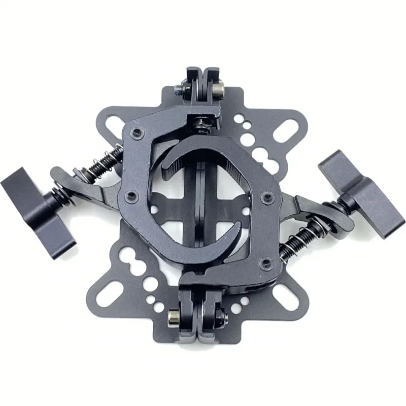 Black/Silver Aluminum Double Clamps LED Moving Head Light Folding Hooks Stage Lighting Truss Tube Mobile DJ Disco Club JJ97