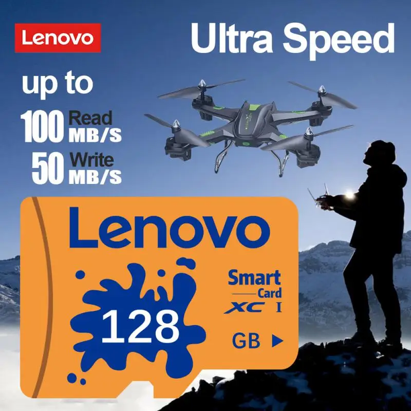 Карта памяти Lenovo, 128 ГБ, класс 10, V30, 1 ТБ, SD-карта, 256 ГБ, 512 ГБ, высокоскоростная карта Micro TF SD для ноутбука Nintendo Switch