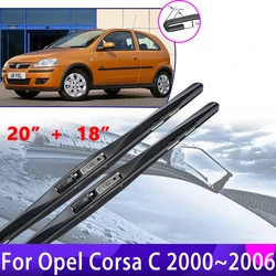 Car Wiper Blade Window Brushe for Vauxhall Opel Corsa C 2000~2006 2005 2004 Front Clean Windscreen Windshield Accesories Sticker