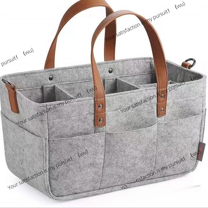 

Felt diaper storage bag Felt cosmetic bag Crib storage BB car Large capacity