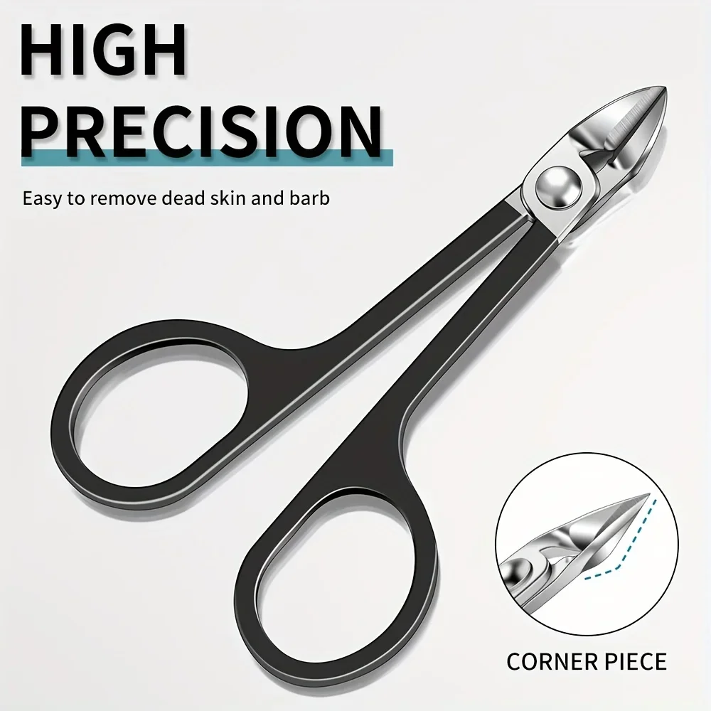 ‌Stainless Steel Nail Scissors Sharp Edge Cuticle Trimmer Durable Manicure Tool‌