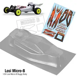 NEW 1/24 Losi Micro-B off-road vehicle body shell transparent PC with stickers thickness 0.6mm Losi Micro-B upgraded accessories
