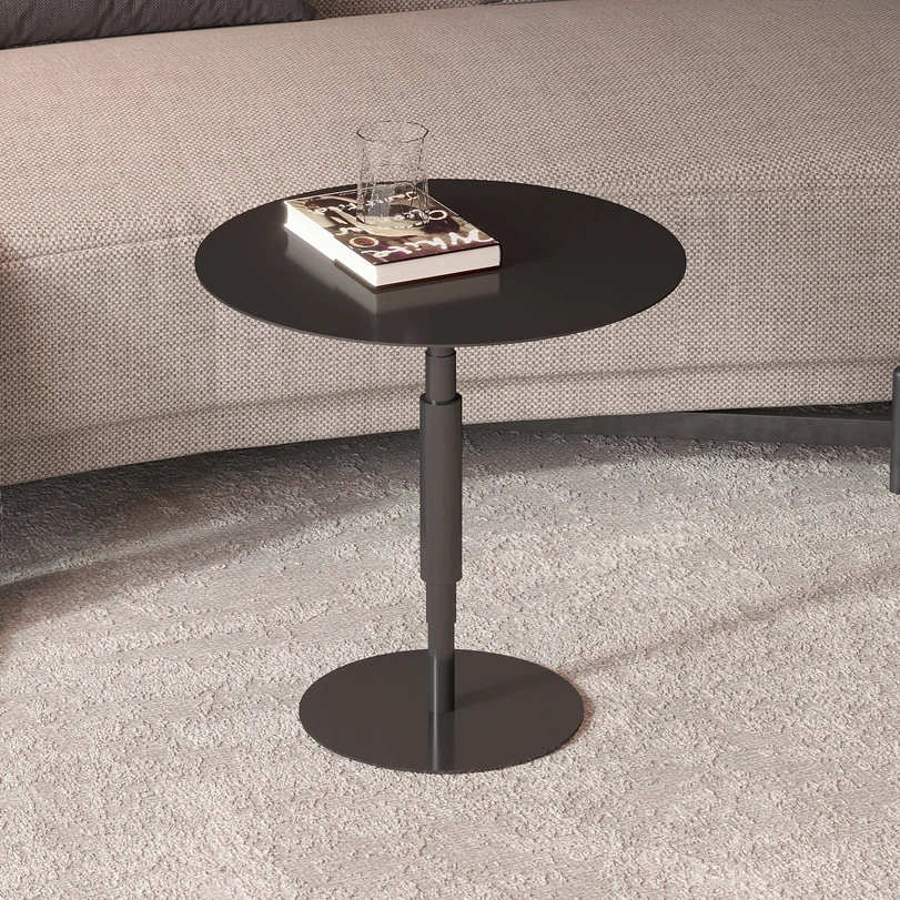 Italian Minimalist Stainless Steel Black Titanium Mini Corner Table Living Room Bedroom Quiet Wind Small Coffee Table