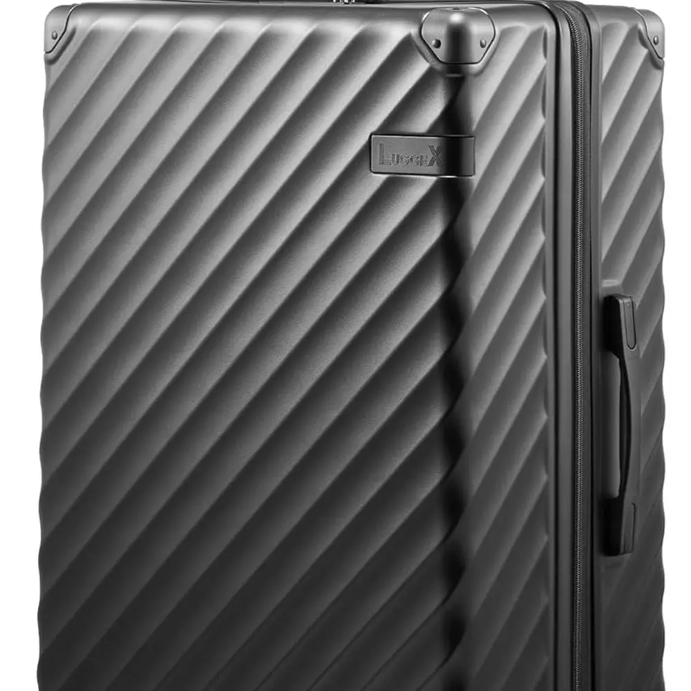 Expandable Hard Shell Spinner Suitcase, 28 Inch, Charcoal Metallic