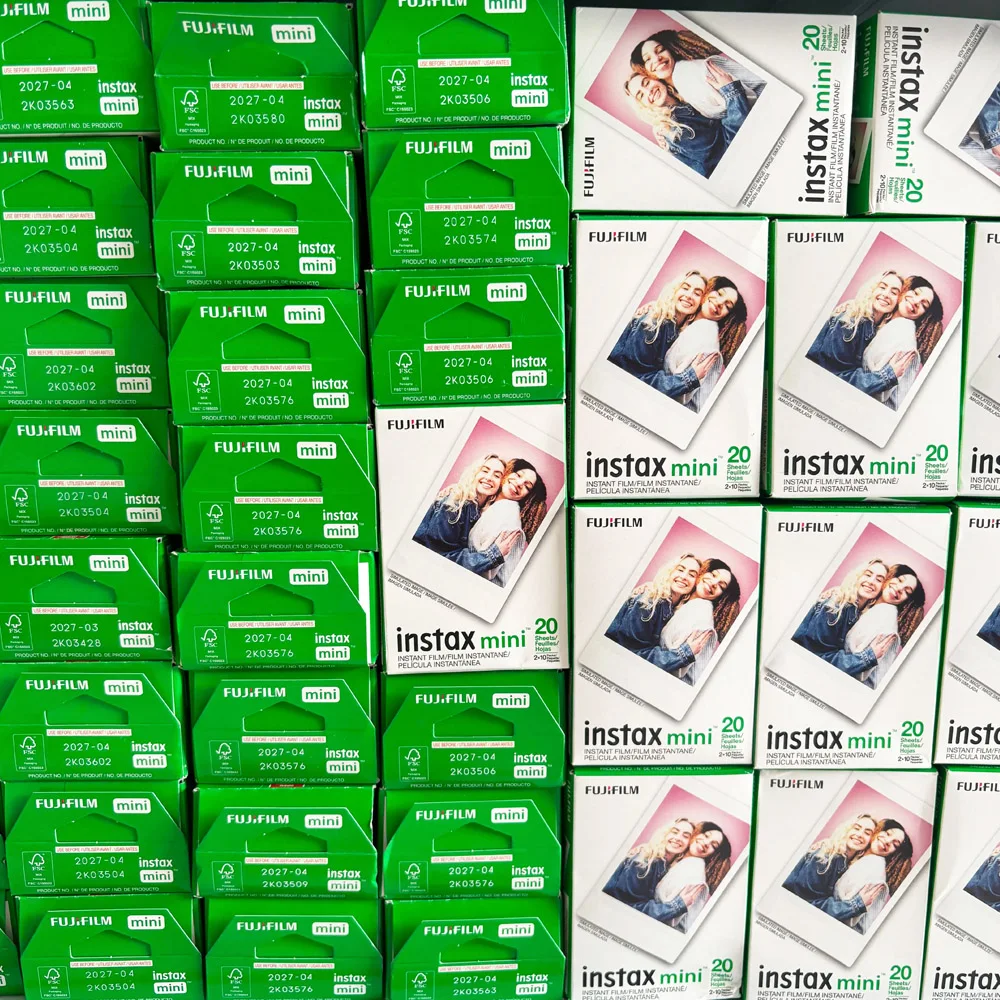 3 Inches 10 20 40 60 80 100 Sheets Fresh Date Fujifilm Instax Mini Film White Edge For FUJI Instant Photo Camera Mini 12/11 13 8
