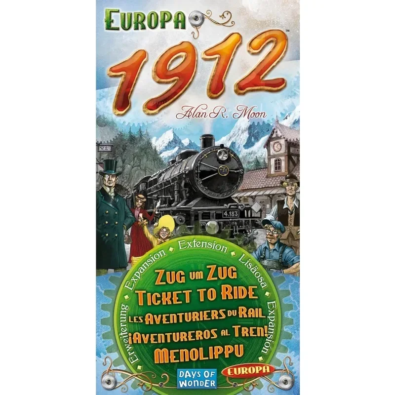 Ticket To Ride Europa 1912 Gioco da tavolo EXPANSION Train Gioco di strategia per l'edificio di percorsi Gioco di carte da gioco per feste Gioco da tavolo Plot