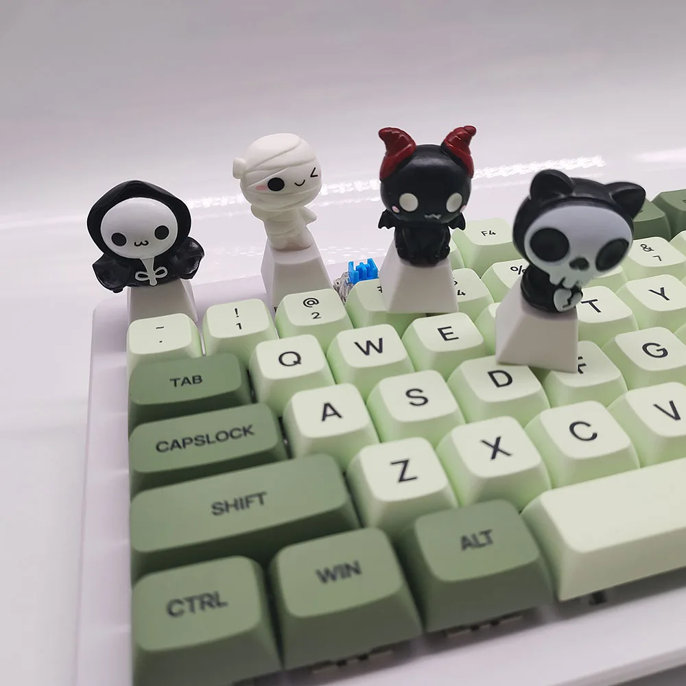 기계식 키보드 캡용 키보드 키 액세서리, 카와이 애니메이션 체리 Mx Esc 커스텀 장인 DIY 3 차원 키캡